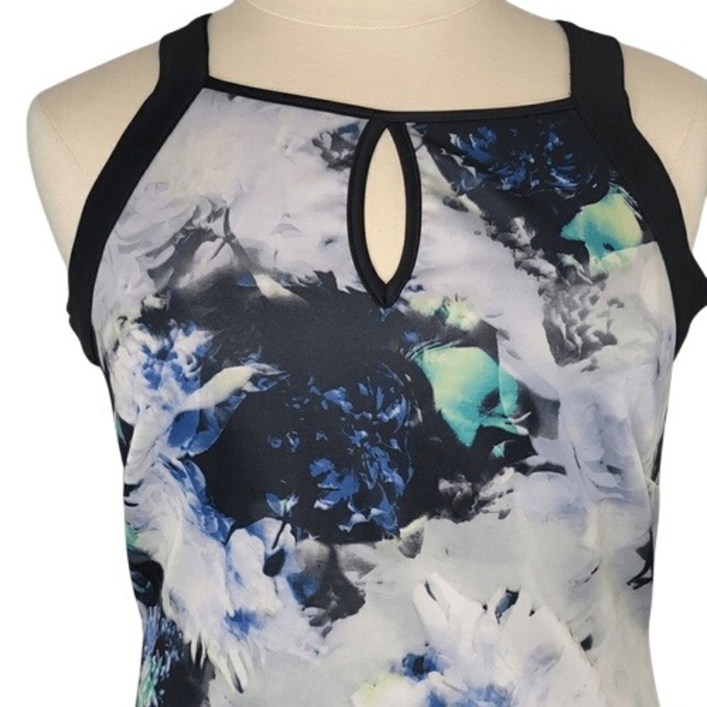 Ashley Stewart Black Floral Sleeveless‎ Dress - Picture 3 of 8